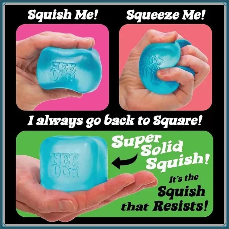 Nice Cube Sensory Stress Relief Toy Anti-Anxiety Focus Fidget Cube Squeeze Desk Toy for Adults  Children